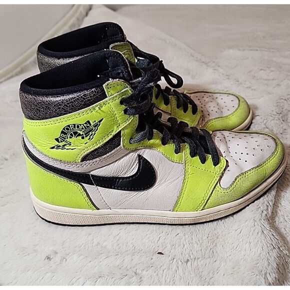 Nike Air Jordan Mens Shoes Sneakers Jordan 1 High Og Visionaries‎ Volt US Size 7 main image 7